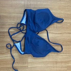 Blue Bikini Top